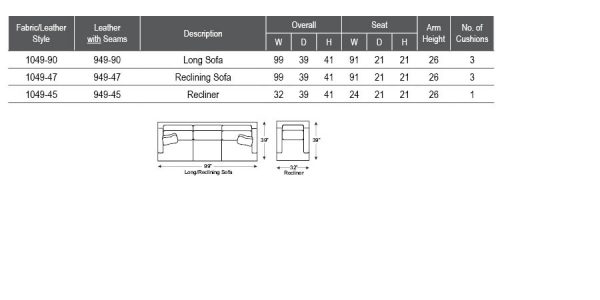 KOBE CUSTOM RECLINER SOFA - Image 6