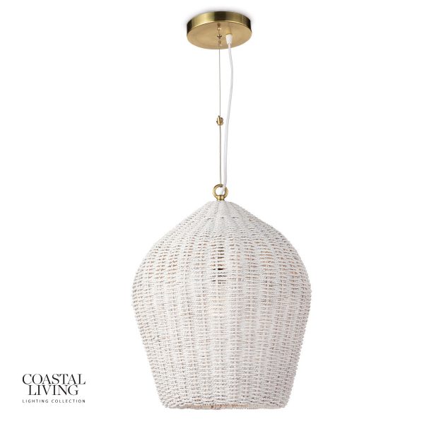 RATTAN PENDANT - WHITE