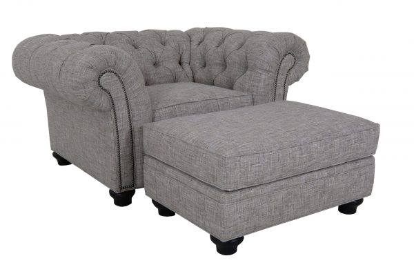 ELEANOR CUSTOM CHAIR & OTTOMAN - Image 3