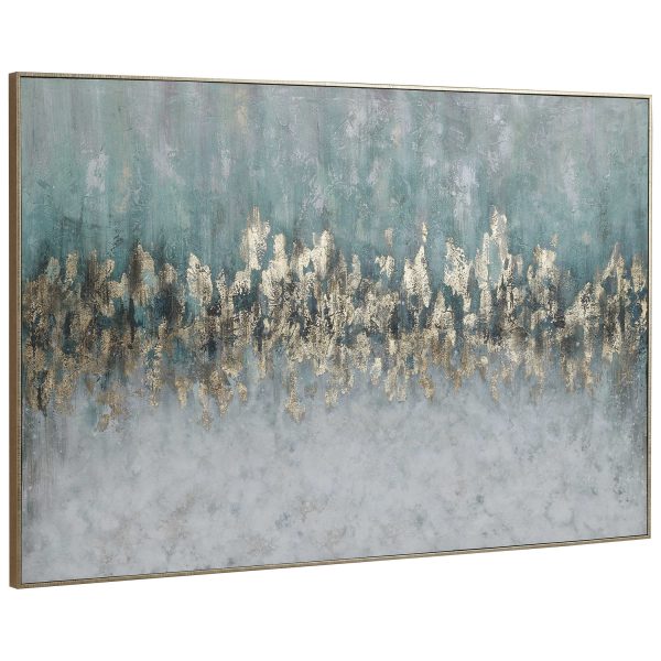 GOLD DIVIDE - HAND PAINTED CANVAS - Image 2