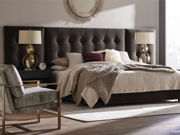 DUNCAN - UPHOLSTERED WING BED - Image 8