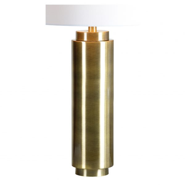 BRASS CYLINDER TABLE LAMP - Image 2