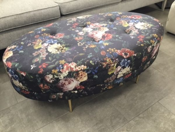 FLORAL COCKTAIL OTTOMAN