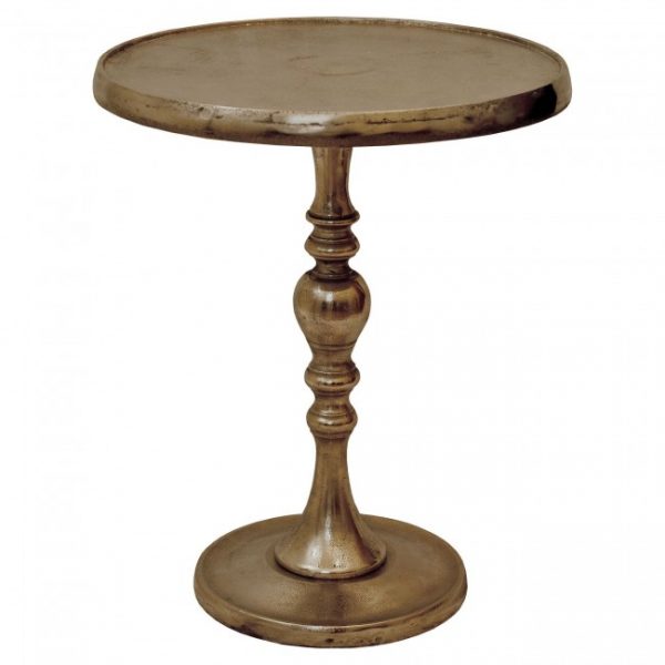 ANTIQUE BRASS ACCENT TABLE