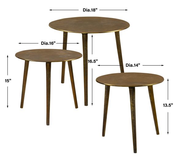 DUKE - SET OF THREE NESTING TABLES - Image 5