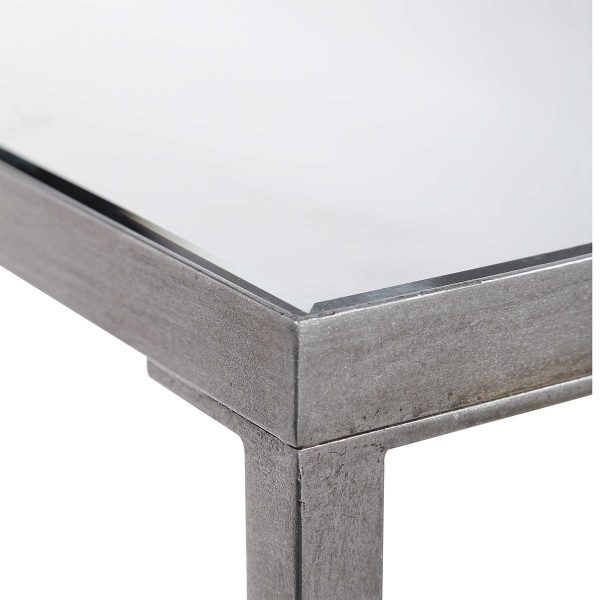 PARIS - SILVER LEAF CONSOLE TABLE - Image 5