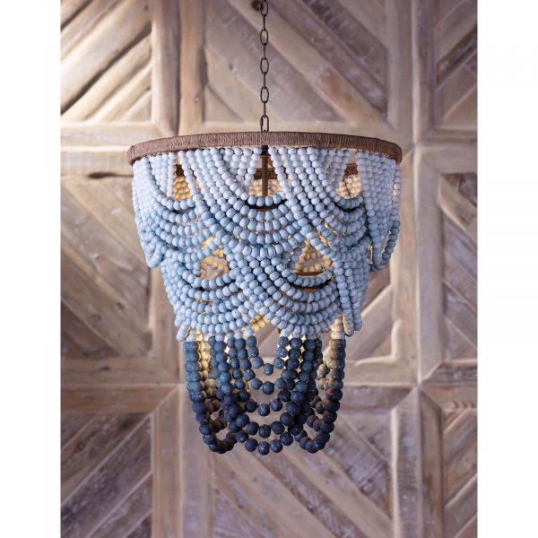 AMBER OMBRE BEADED CHANDELIER - Image 2