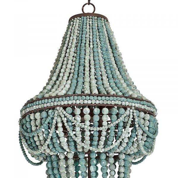 ALESSANDRA BLUE BEADED CHANDELIER - Image 4