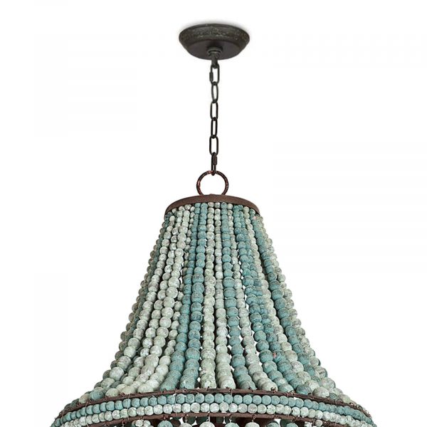 ALESSANDRA BLUE BEADED CHANDELIER - Image 6