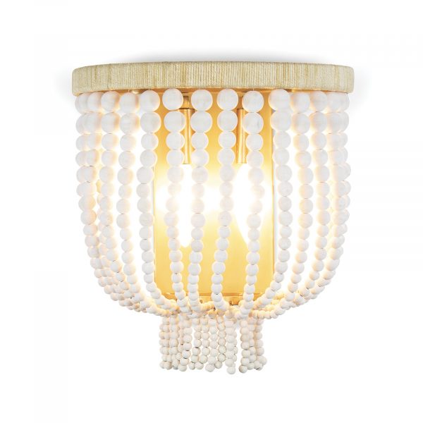 BEA BEADED SCONCE - WHITE - Image 2