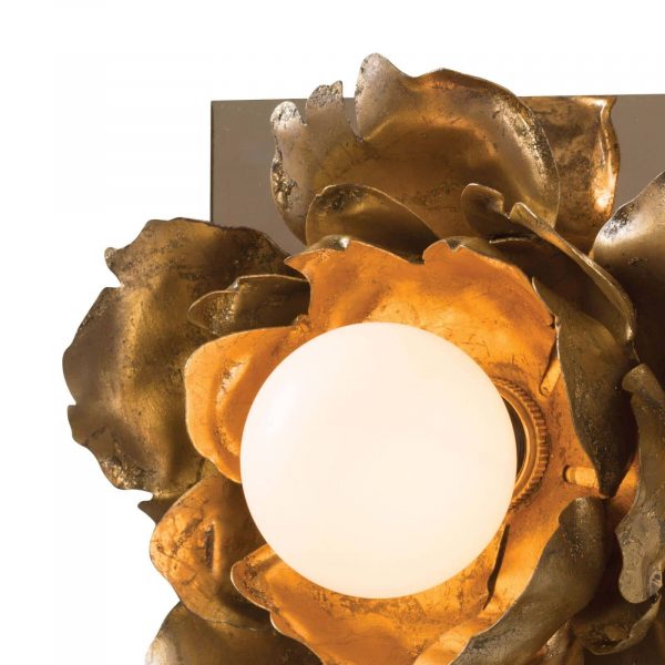 BLOOMING ROSE SCONCE - GOLD FINISH - Image 2