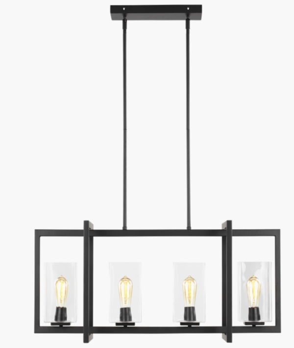 4 LIGHT LINEAR CHANDELIER